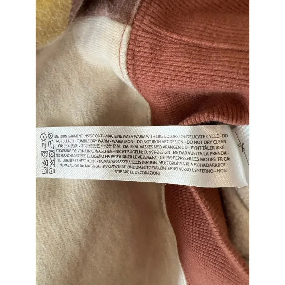 Ariat Girls Wild Horse Desert Southwest Pullover Hoodie Oatmeal Brown Youth M 10